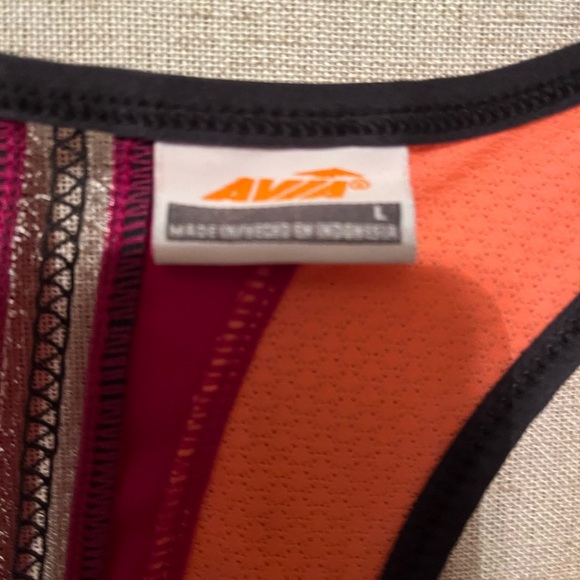 Avia Women’s Fuchsia & Coral Racerback Tank Top size L - Picture 2 of 5